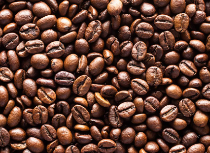 Caffeine anhydrous - coffee beans
